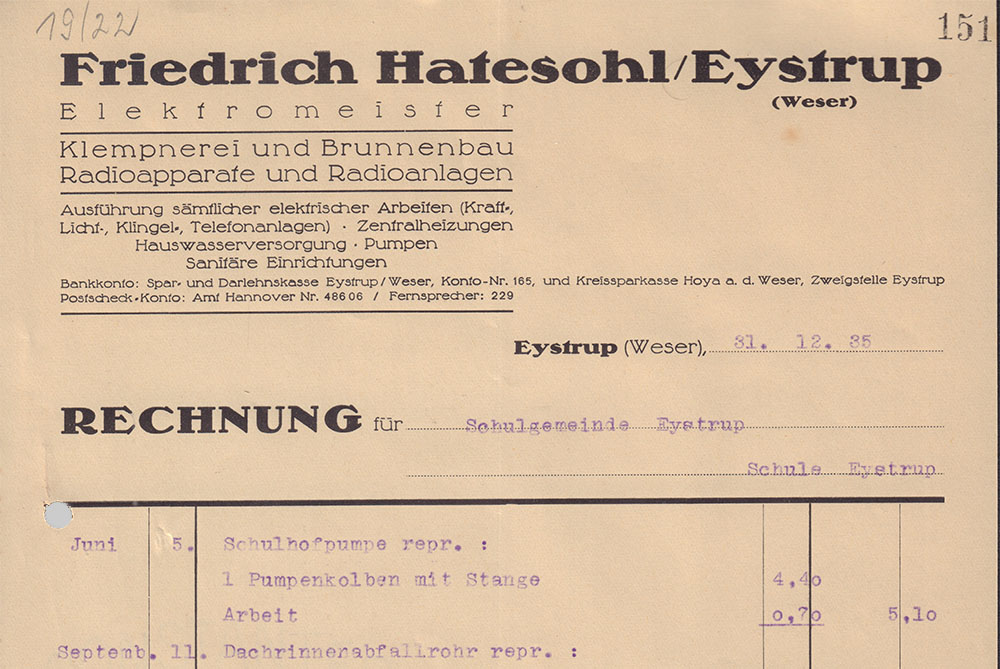 Elektromeister Friedrich Hatesohl