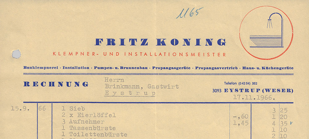 Fritz Koning Klempner- und Installationsmeister