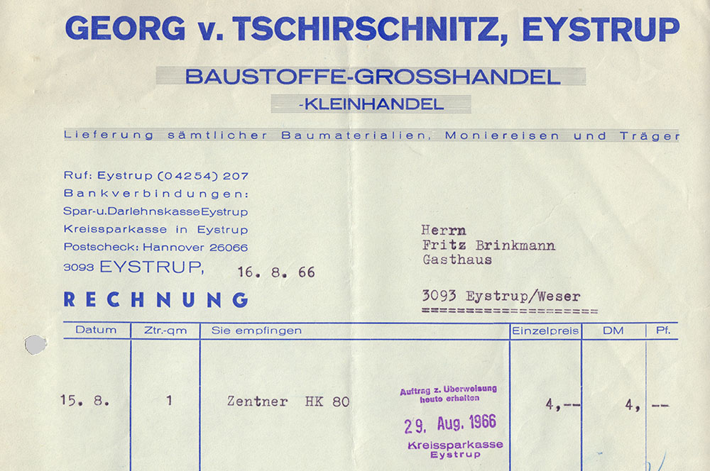 Georg v. Tschirschnitz Baustoffe-Großhandel Kleinhandel