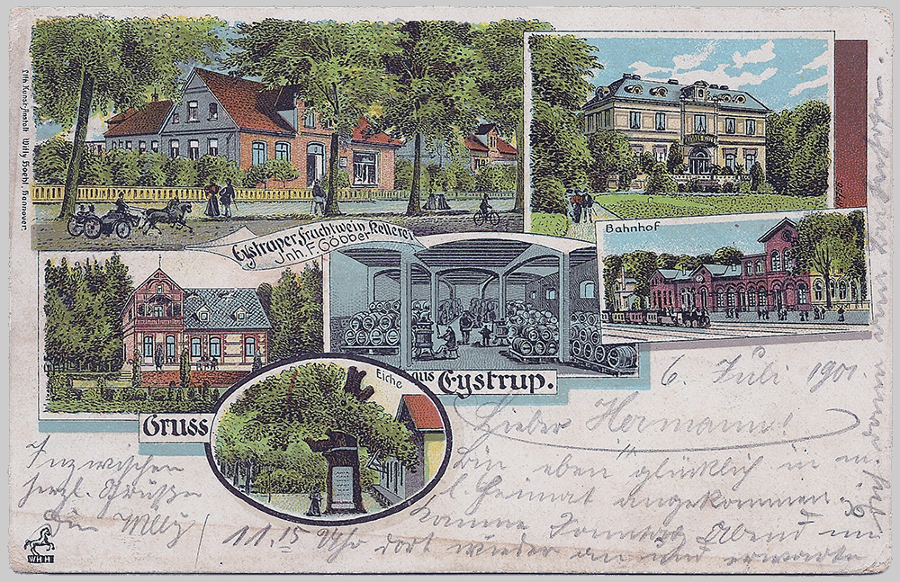 Historische Postkarte von 1901