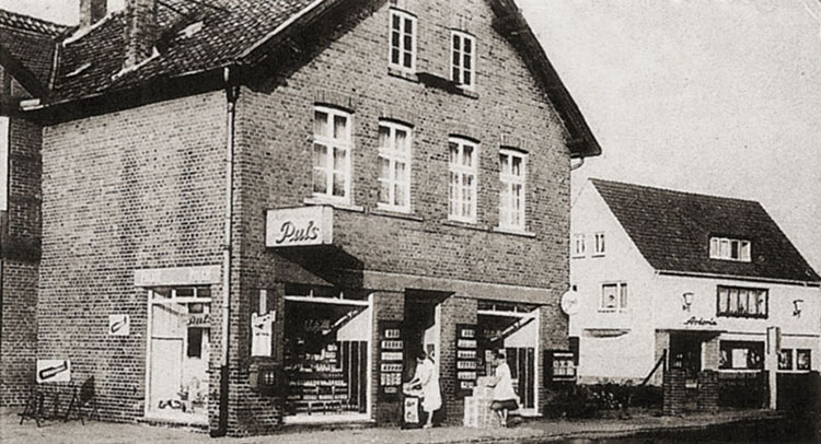 Das Lebenmittelgeschäft der Gebrüder Pils