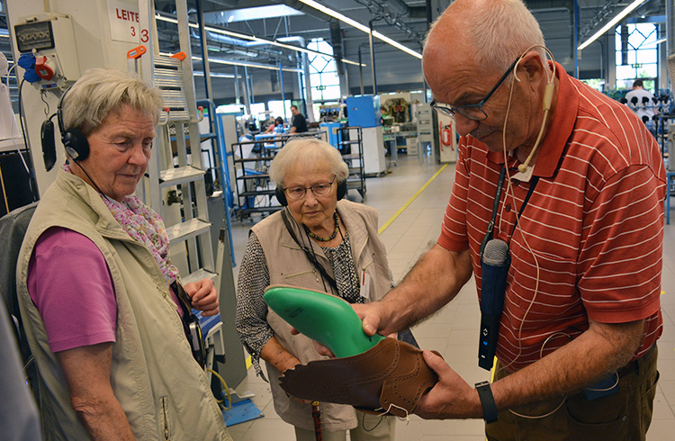 Besichtigung der Lloyd-Schuhfabrik