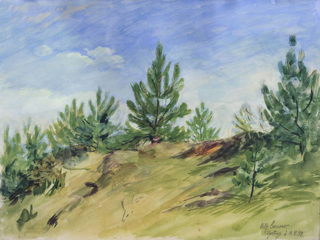 Arbeit der Malerin Nelly Cunow-Deetjen
