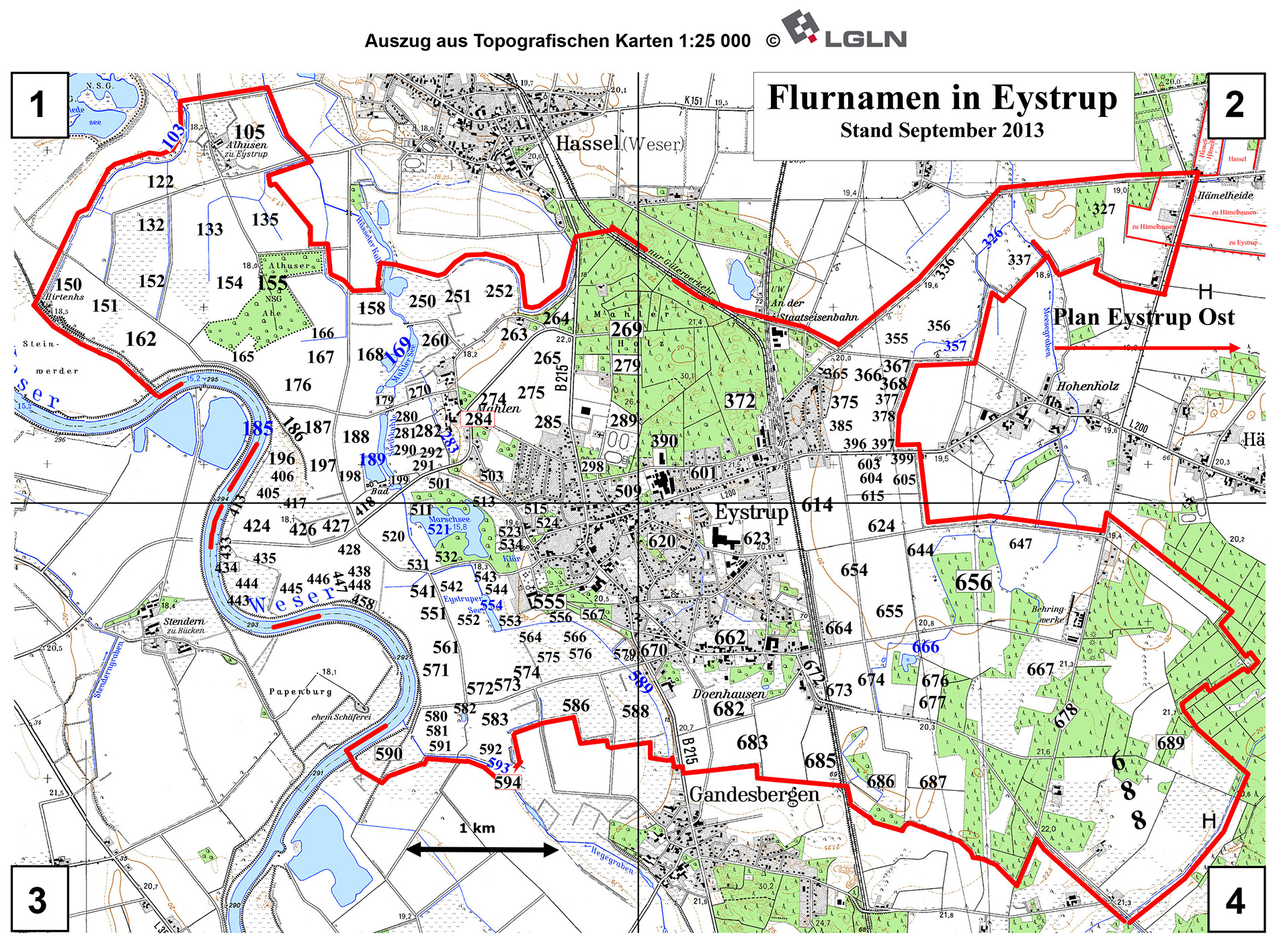 ALte Flurnamen in Hämelhausen