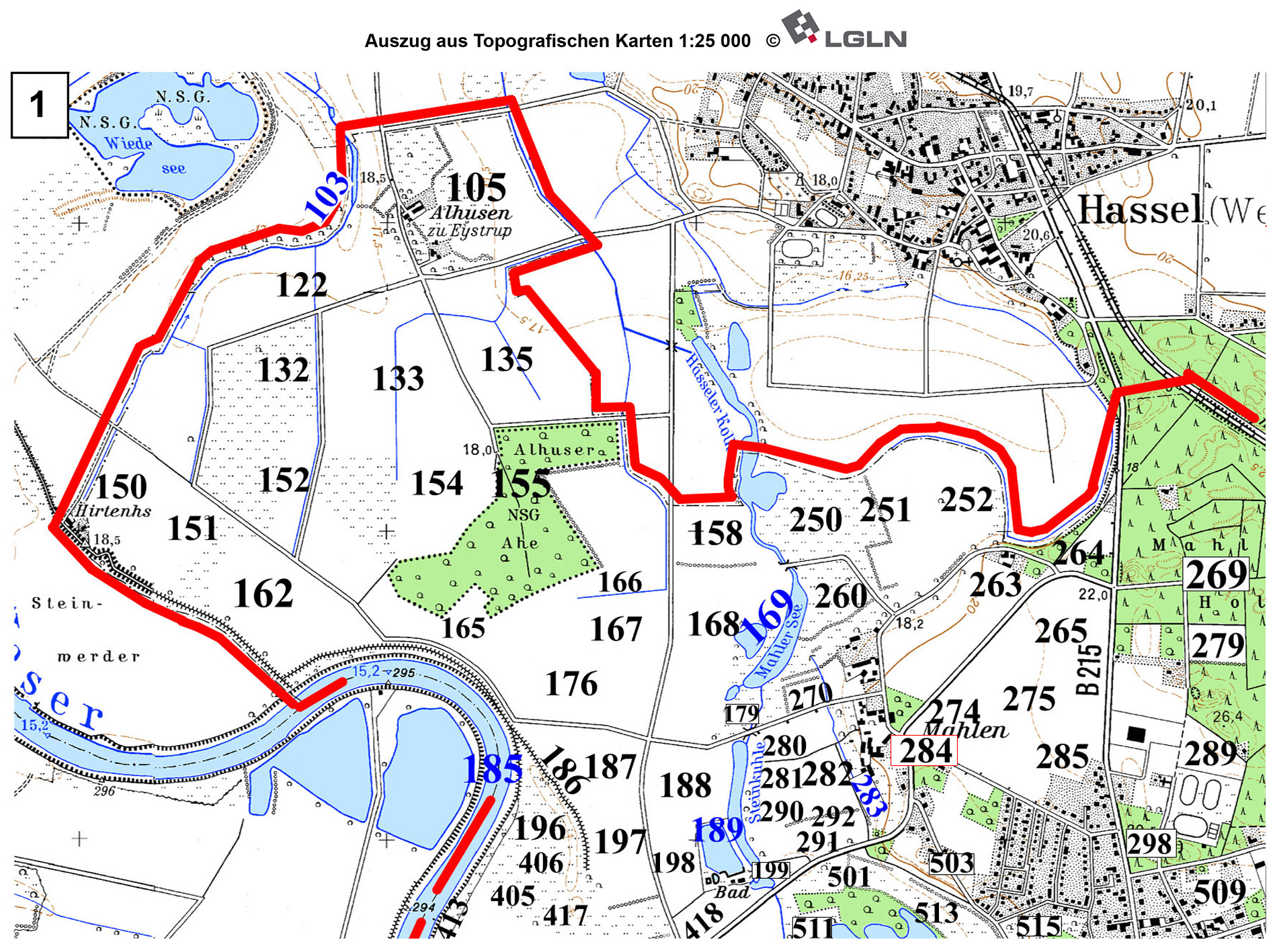ALte Flurnamen in Hämelhausen
