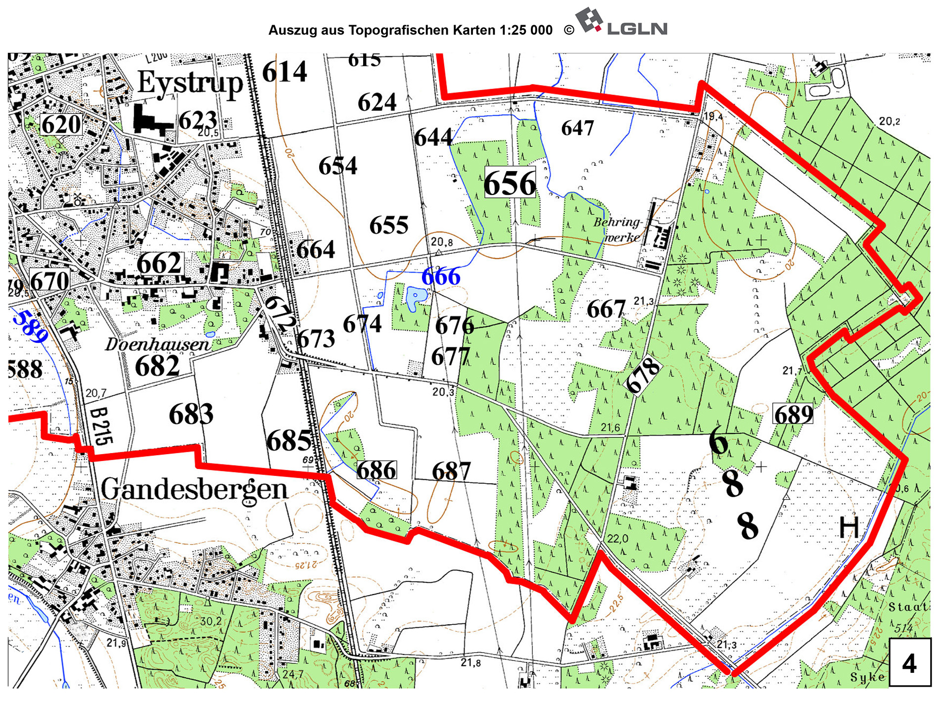 ALte Flurnamen in Hämelhausen