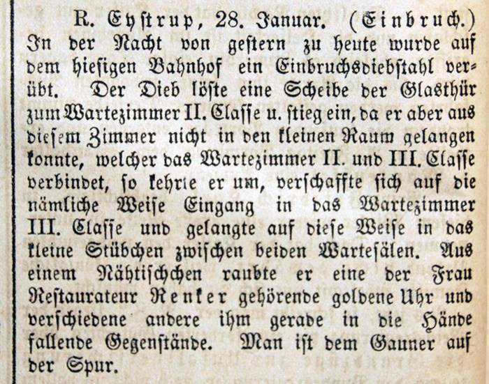 Hoyaer Wochenblatt vom 29.01.1874