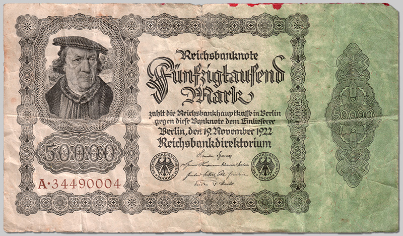 50.000 Mar´k-Schein