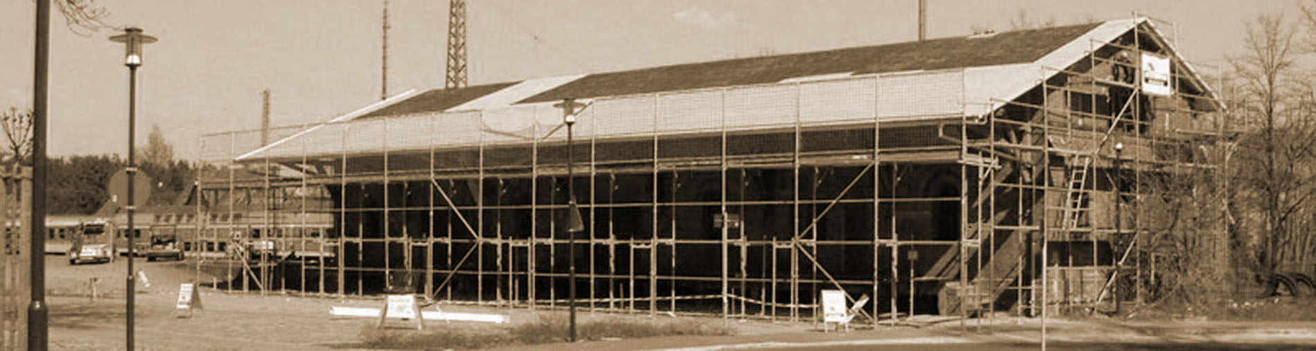 Der Umbau des Güterschuppens