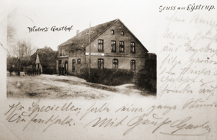 Alte Ansichtskarte aus Eystrup