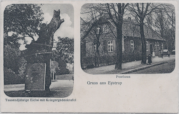 Alte Ansichtskarte aus Eystrup