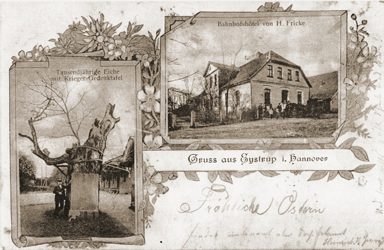 Alte Ansichtskarte aus Eystrup