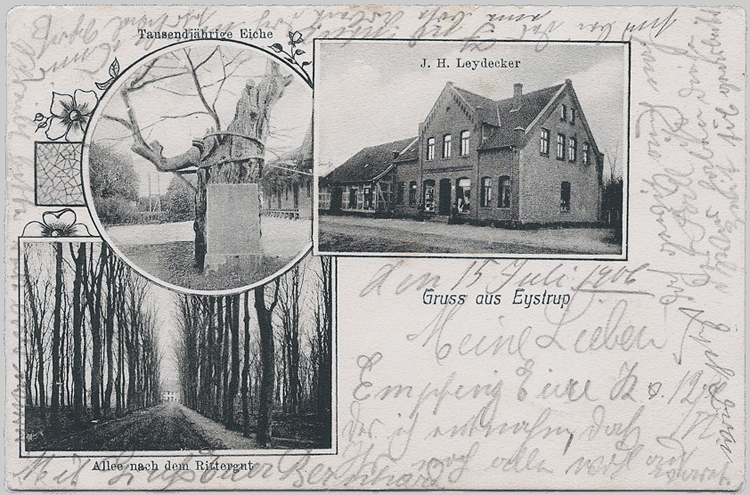 Alte Ansichtskarte aus Eystrup