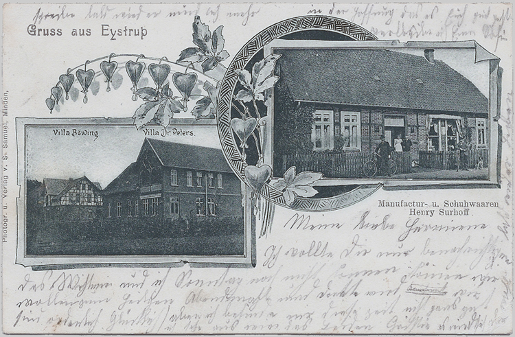 Alte Ansichtskarte aus Eystrup