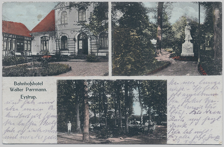 Alte Ansichtskarte aus Eystrup