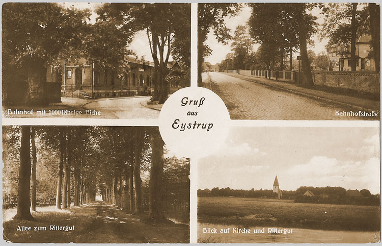 Alte Ansichtskarte aus Eystrup