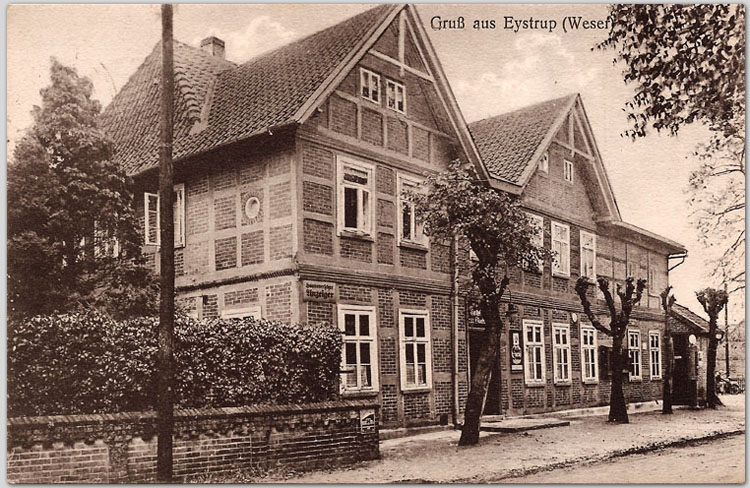 Alte Ansichtskarte aus Eystrup