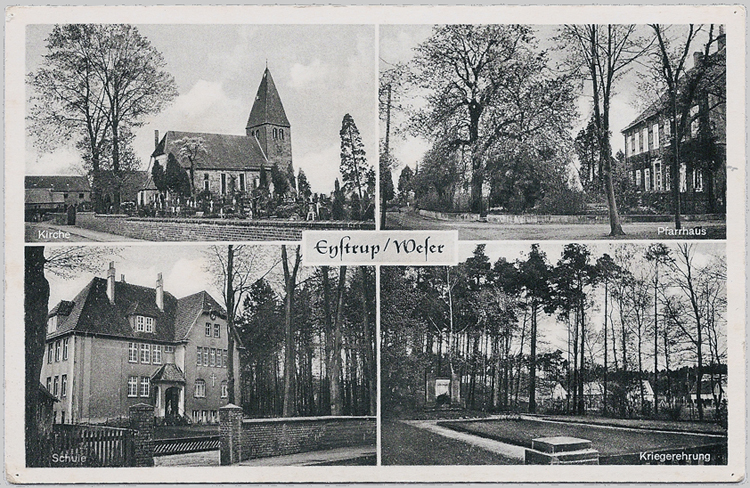 Alte Ansichtskarte aus Eystrup