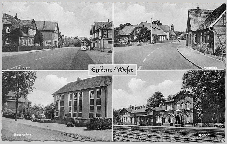 Alte Ansichtskarte aus Eystrup