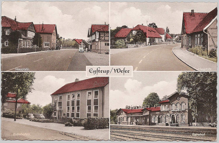 Alte Ansichtskarte aus Eystrup