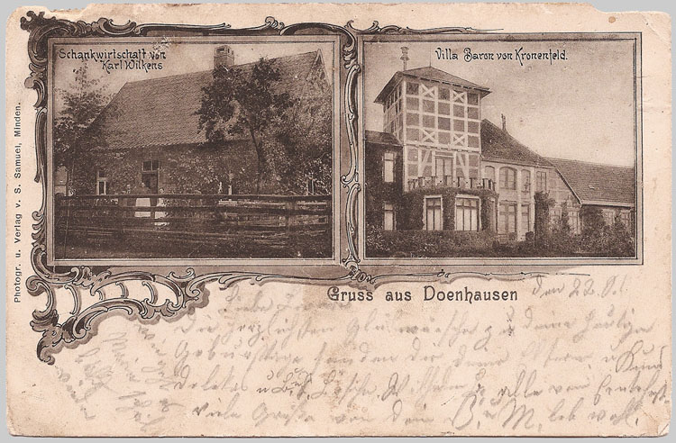 Alte Ansichtskarte aus Eystrup