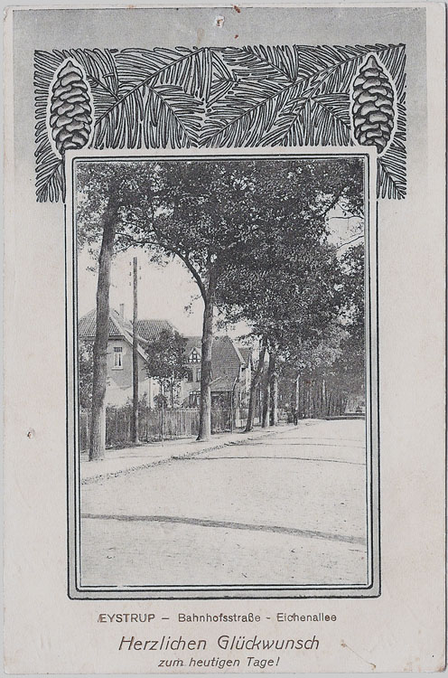 Alte Ansichtskarte aus Eystrup