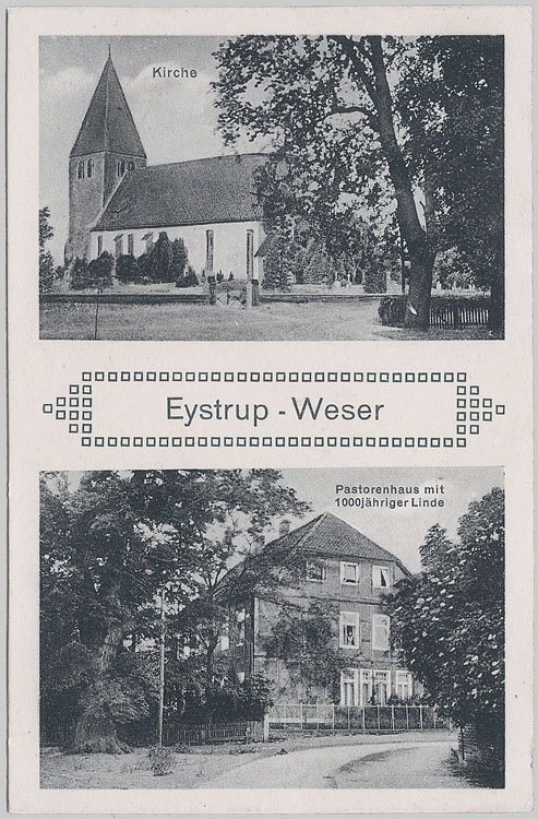 Alte Ansichtskarte aus Eystrup