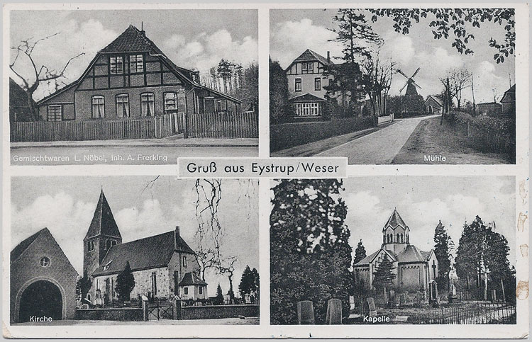 Alte Ansichtskarte aus Eystrup