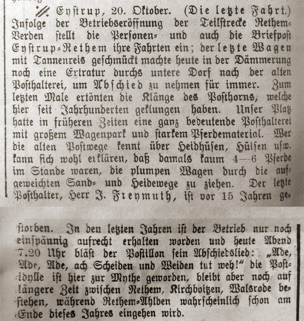 Hoyaer Wochenblatt vom 23. Oktober 1904