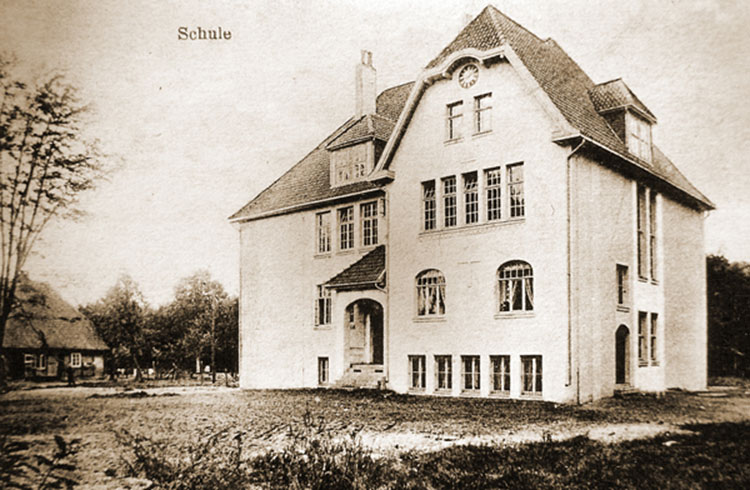 Neubau der Eystrruper Schule 1913