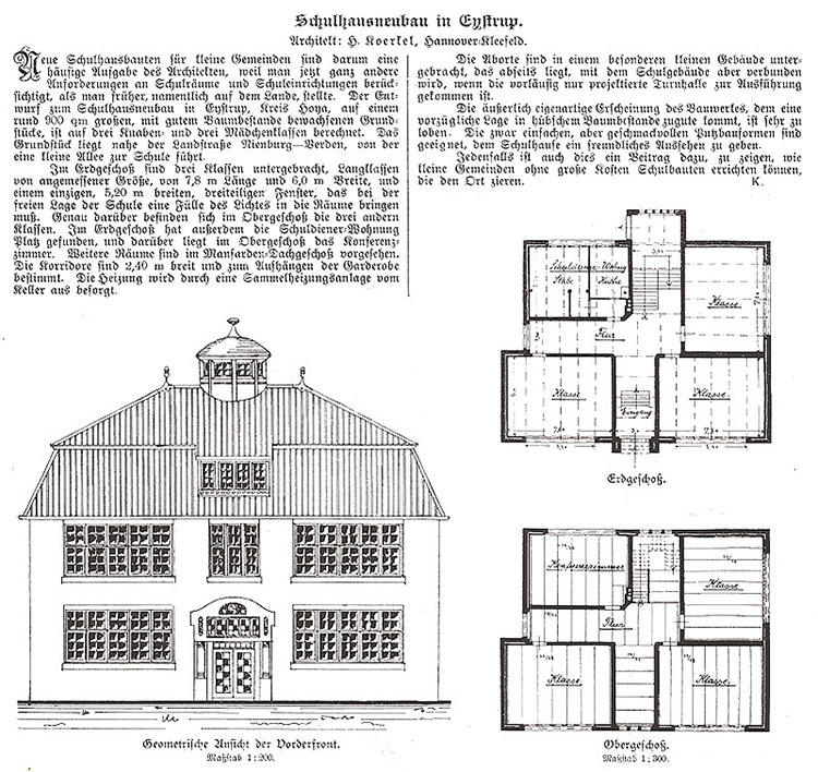 Schulhausneubau Entwurf