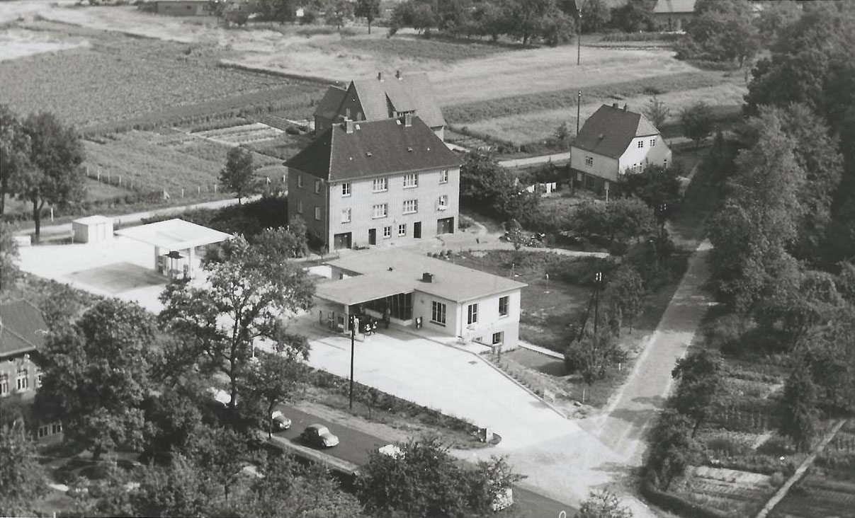 Luftaufnahme der ARAL-Tankstelle Eystrup