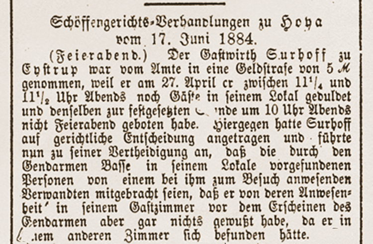 Alte Zeitungsmeldungen